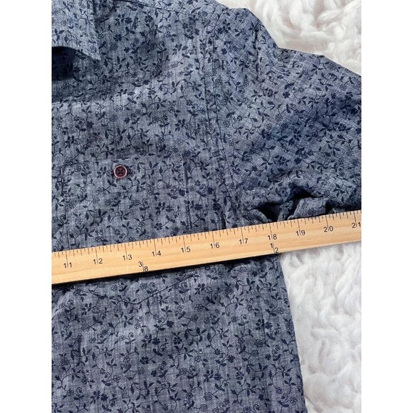 American Heritage Dawson & Brooks Shirt Mens Small Floral Short Sleeve Button up - Picture 4 of 7